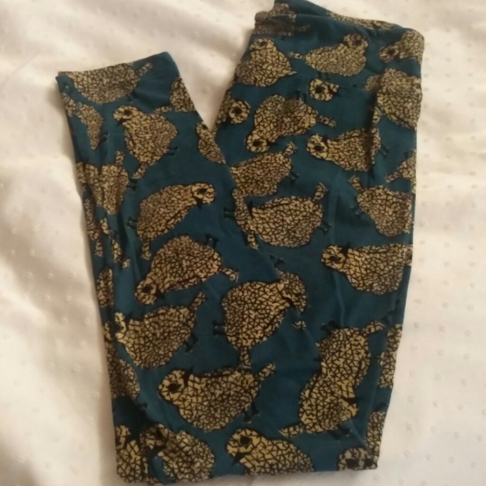 Bird print leggings OS